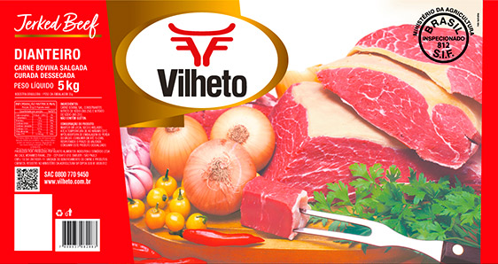 Dianteiro 5kg - Todo dia é dia de carne seca Vilheto - O melhor jerked beef do Brasil!